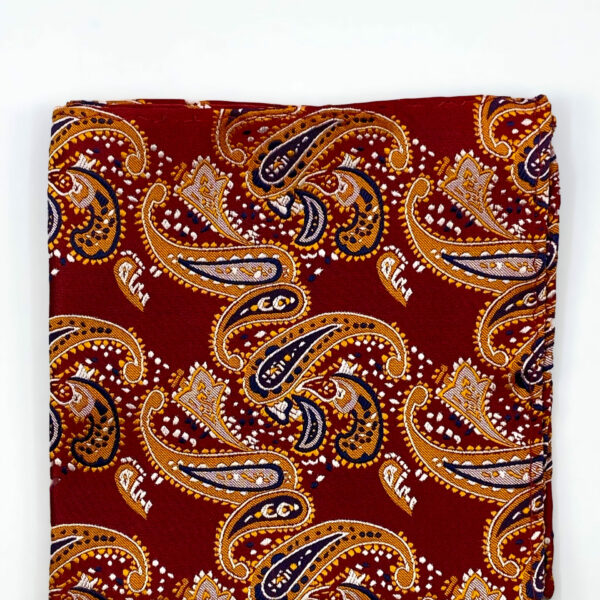 NÄSDUK | PAISLEY | RÖD SIDEN