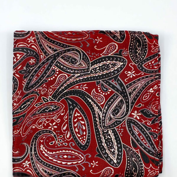 NÄSDUK | PAISLEY | RÖD SIDEN